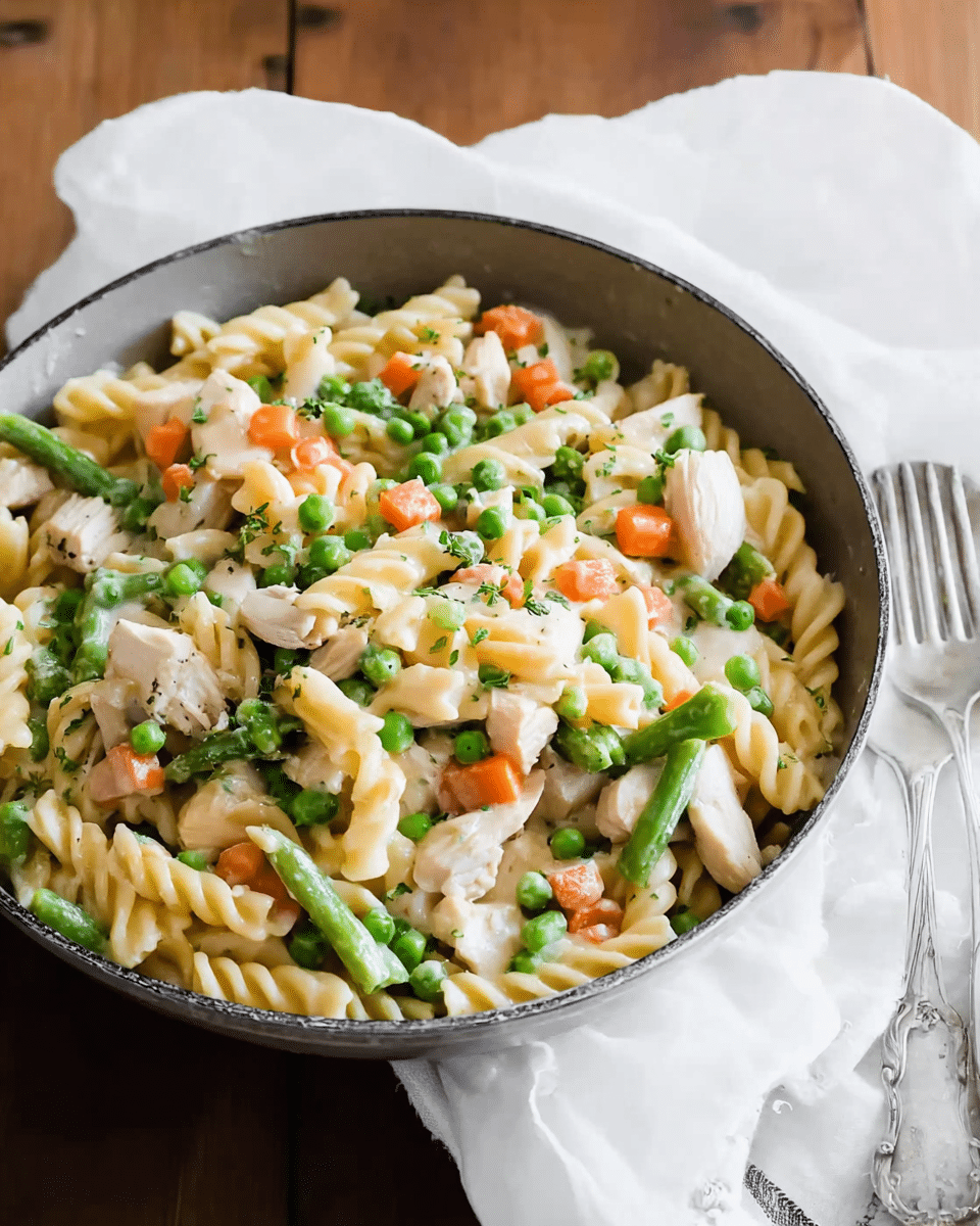 Chicken Pot Pie Pasta
