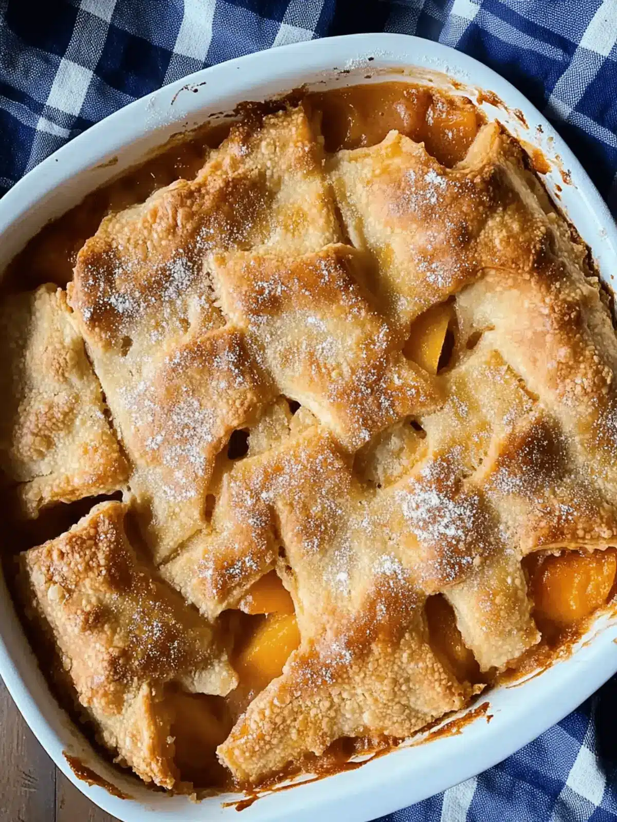 Peach Dumpling Cobbler