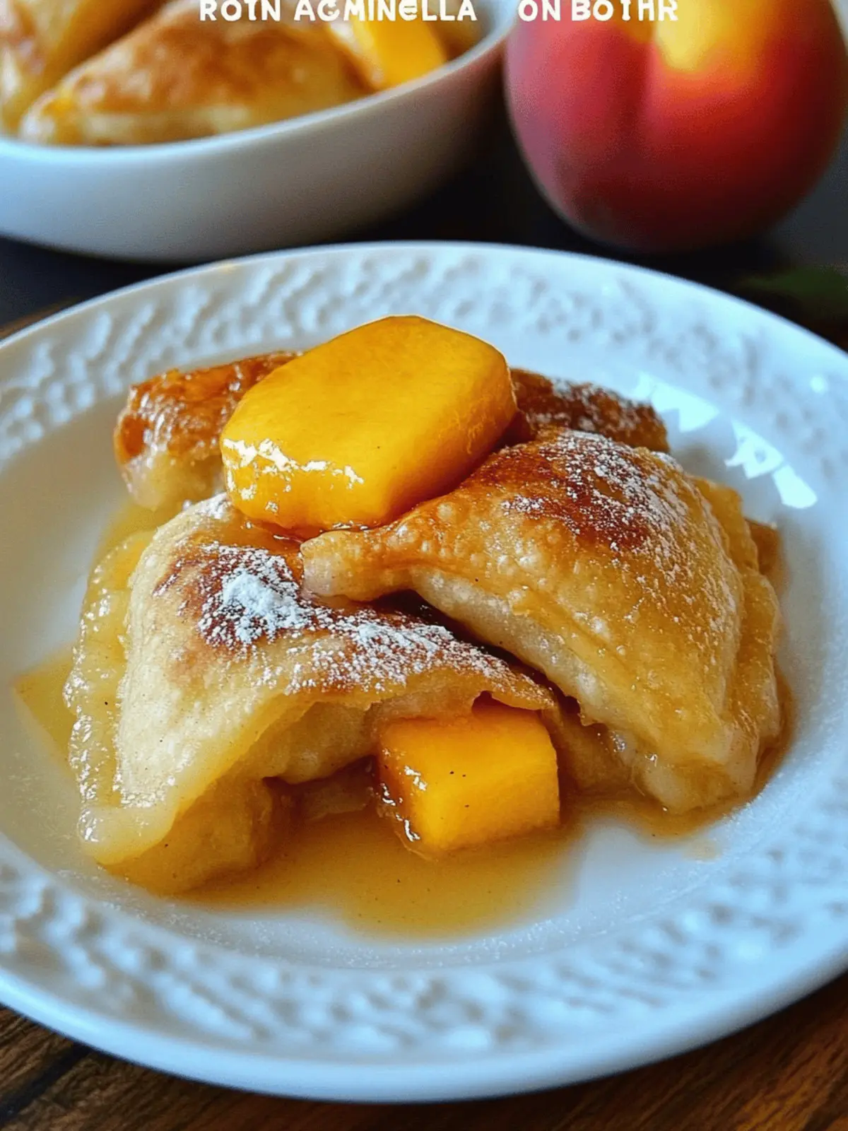 Quick & Easy Peach Dumplings