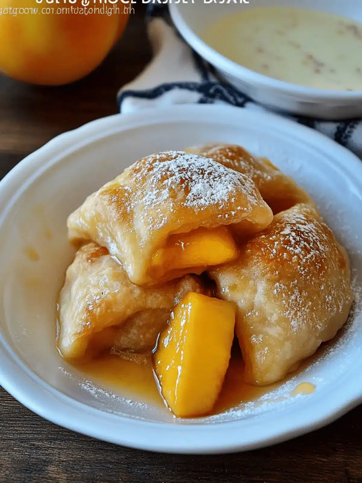 Quick & Easy Peach Dumplings