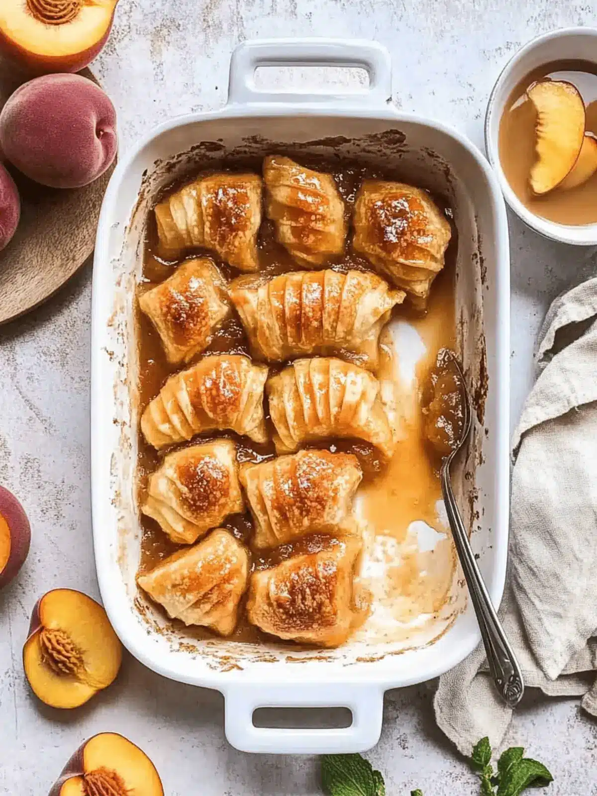 Peach Dumplings