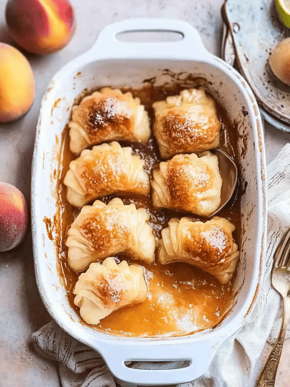 Peach Dumplings