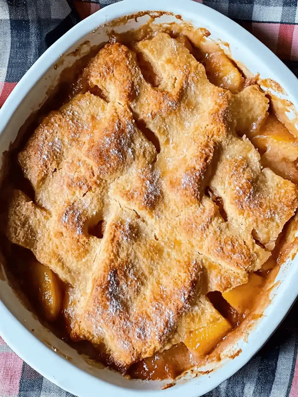 Peach Dumpling Cobbler