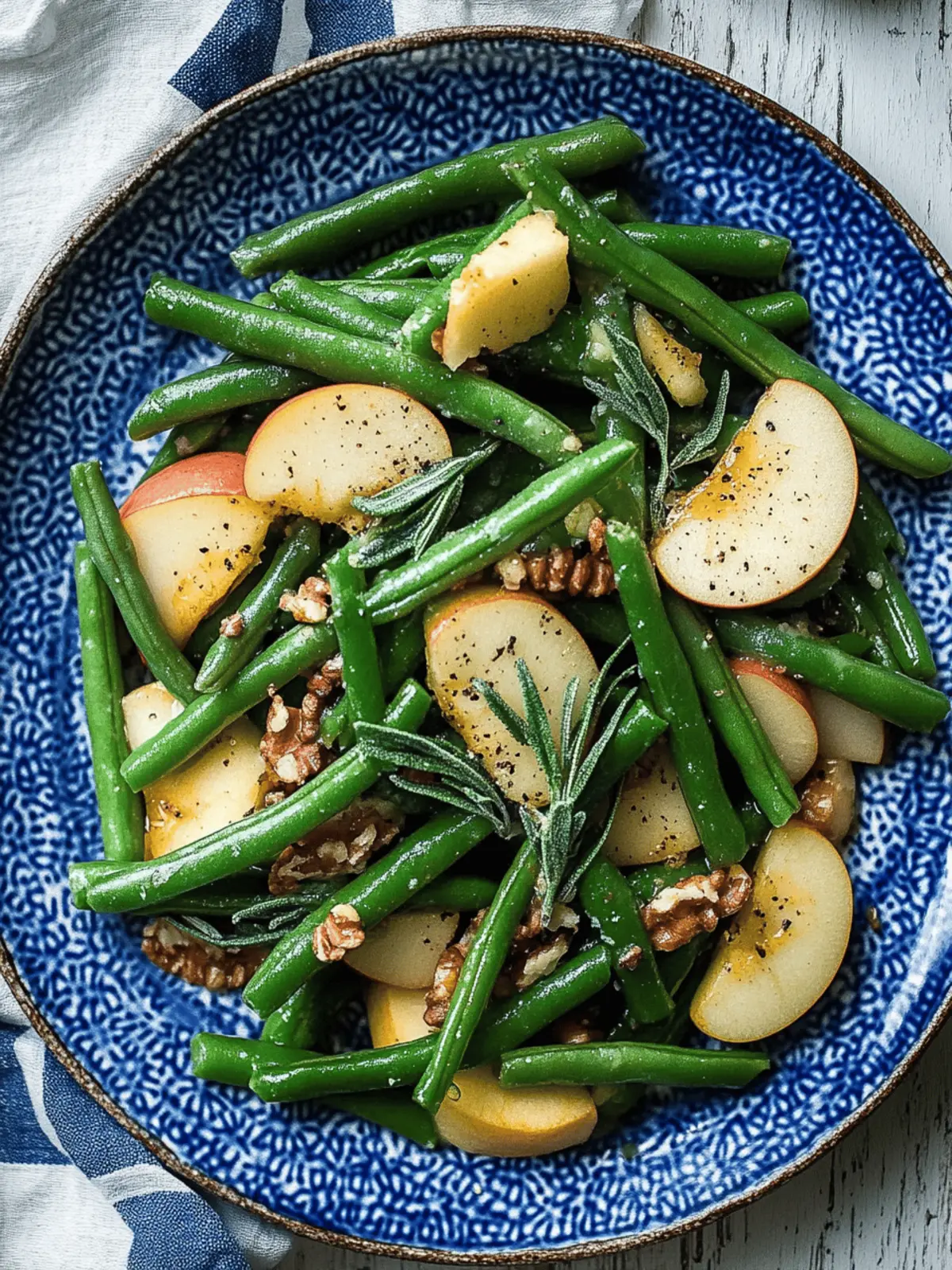 Green Beans with Apples and Sage Butter for Cozy Holiday Vibes 3 Green Beans with Apples and Sage Butter