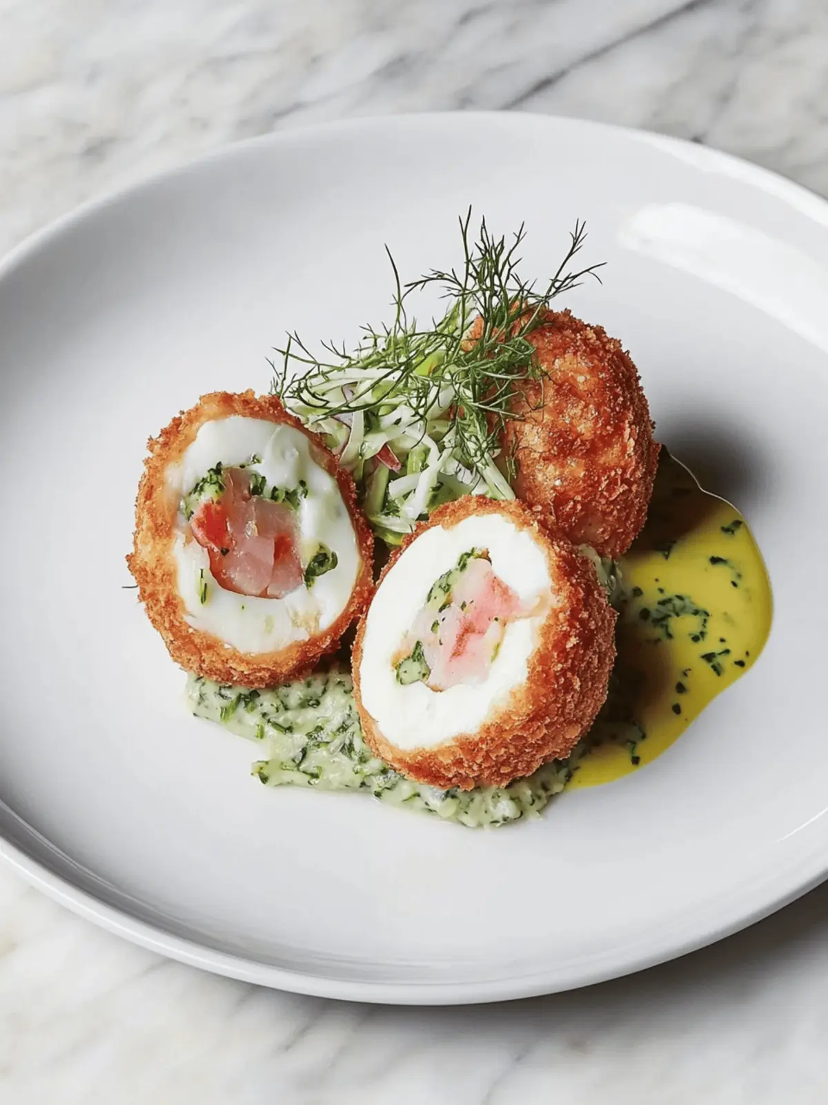 Lobster Scotch Egg with Celeriac Slaw for Gourmet Snacking