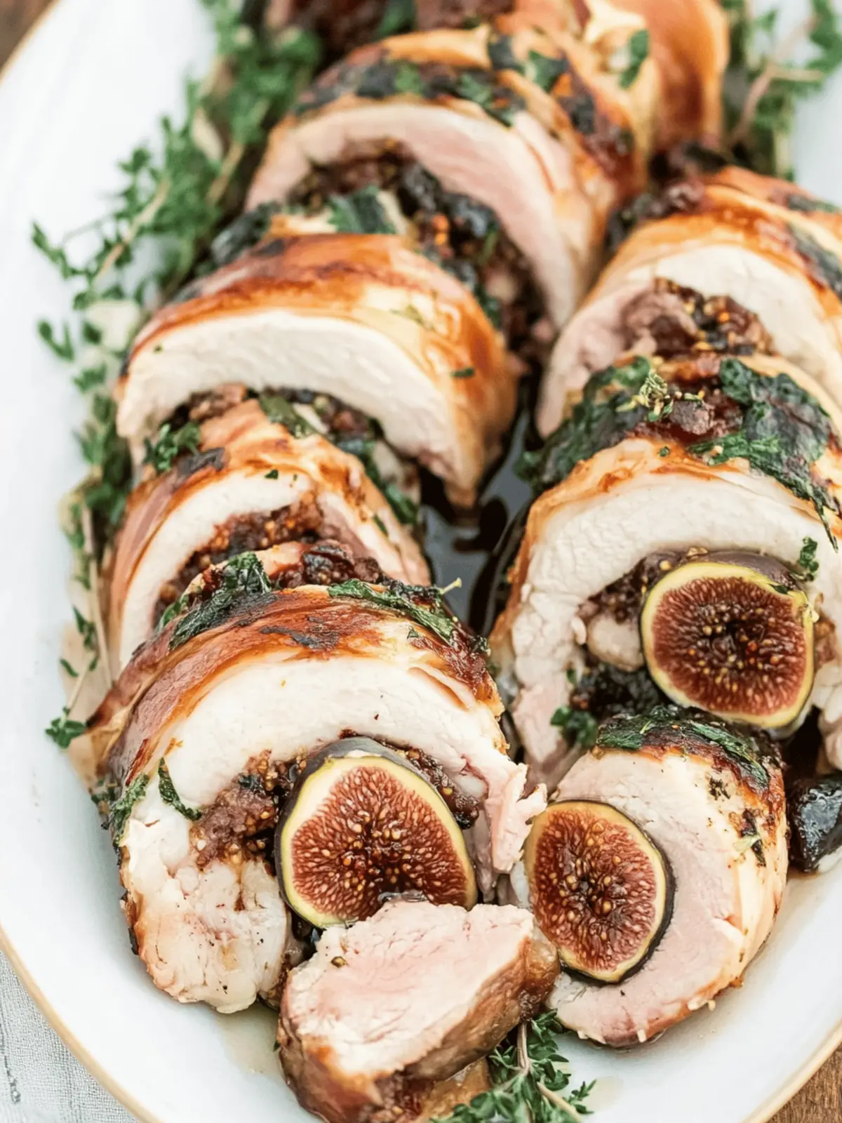Pork Tenderloin Stuffed with Prosciutto and Fig Jam
