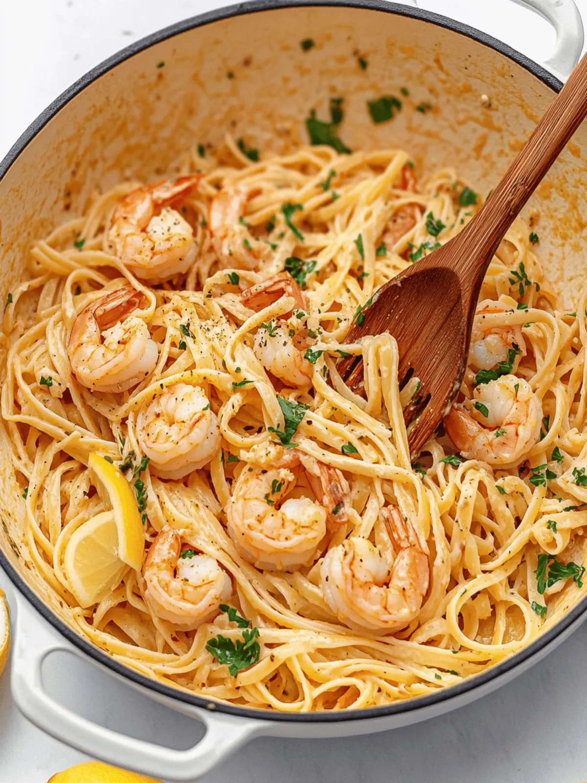 Lemon Shrimp Pasta