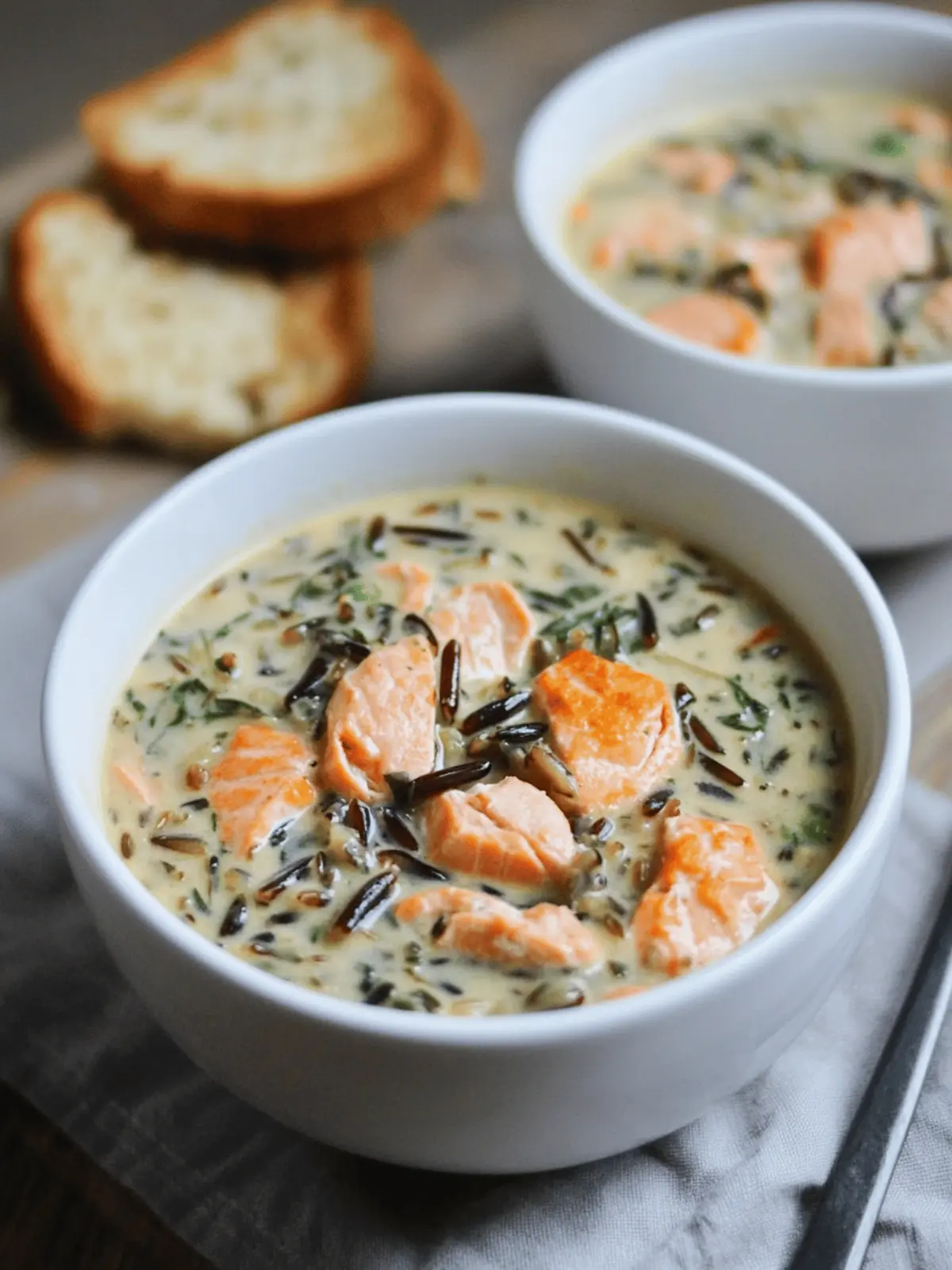 Cozy Salmon Wild Rice Soup for Warm Winter Nights 3 Salmon Wild Rice Soup