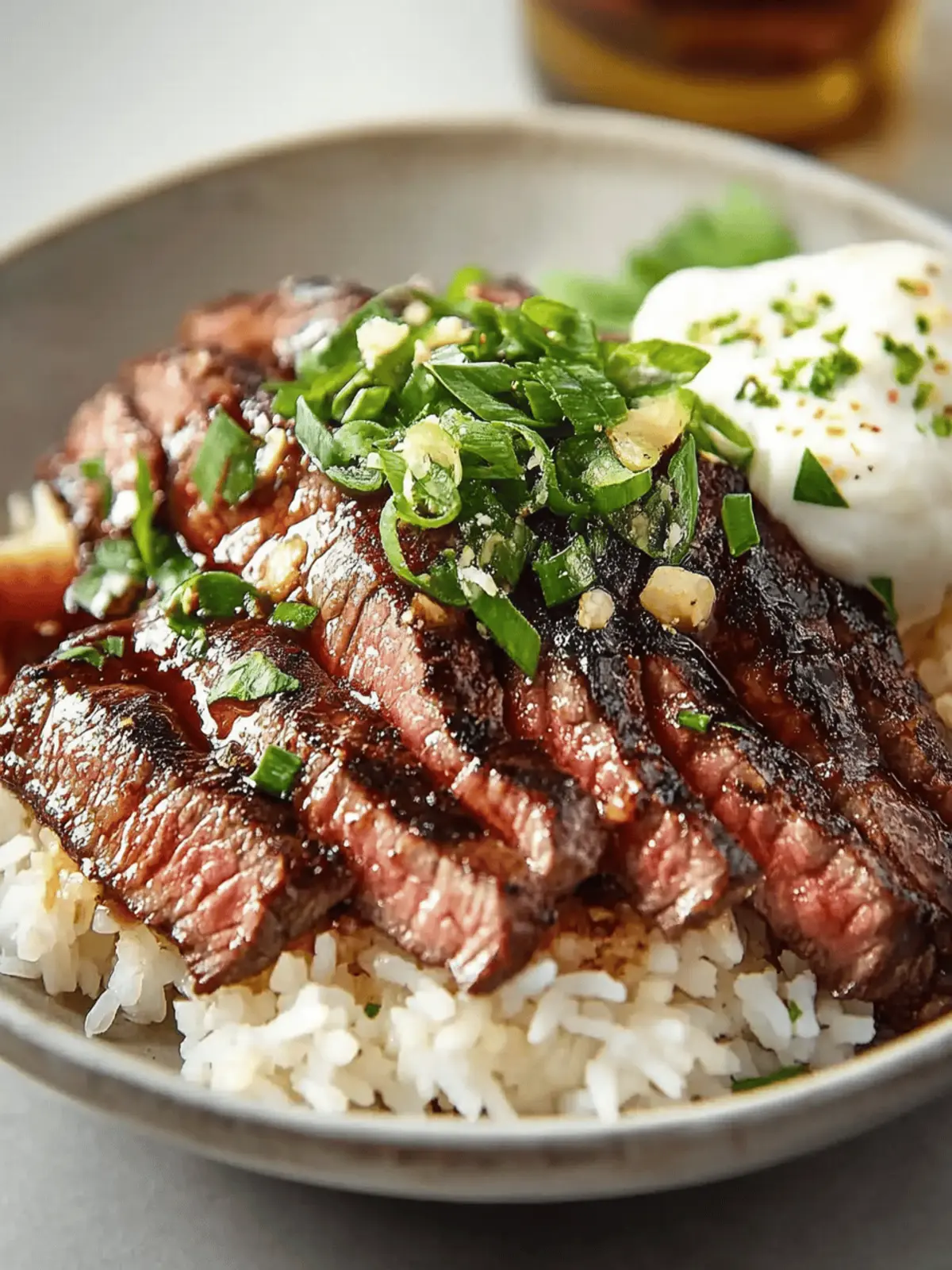 Sizzling Steak and Fluffy Rice