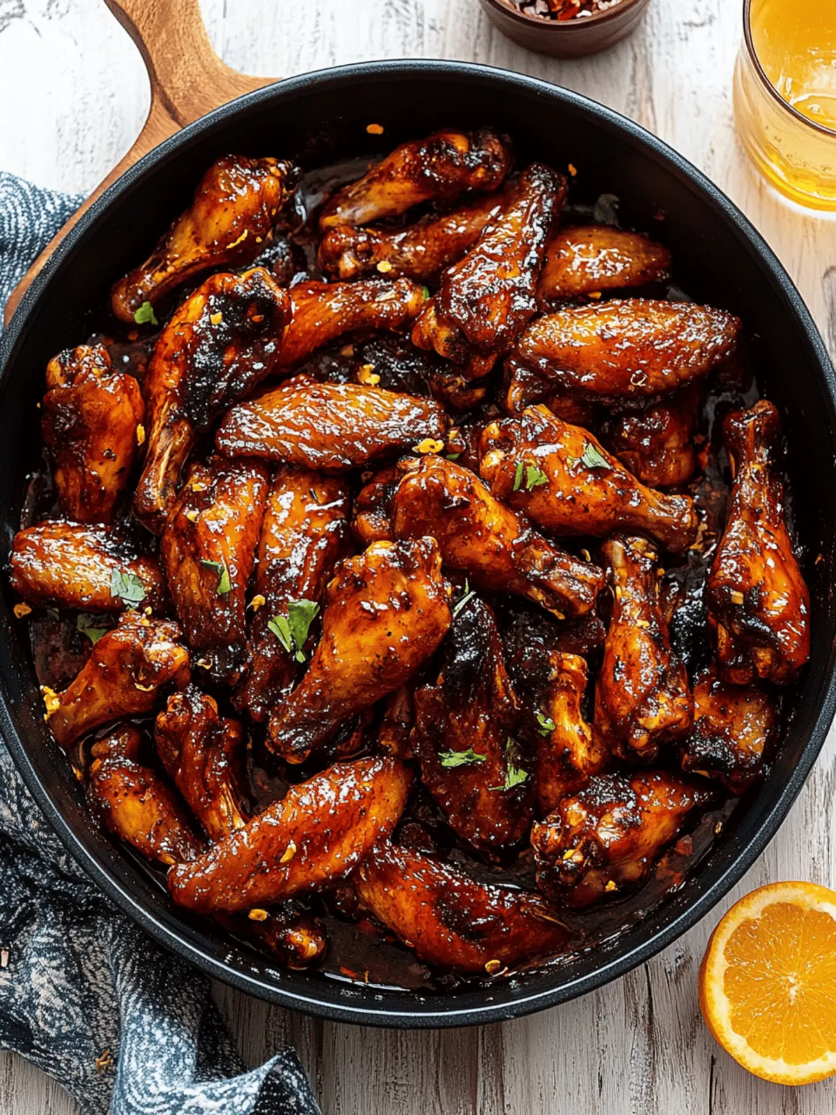 Spicy Orange Chicken Wings