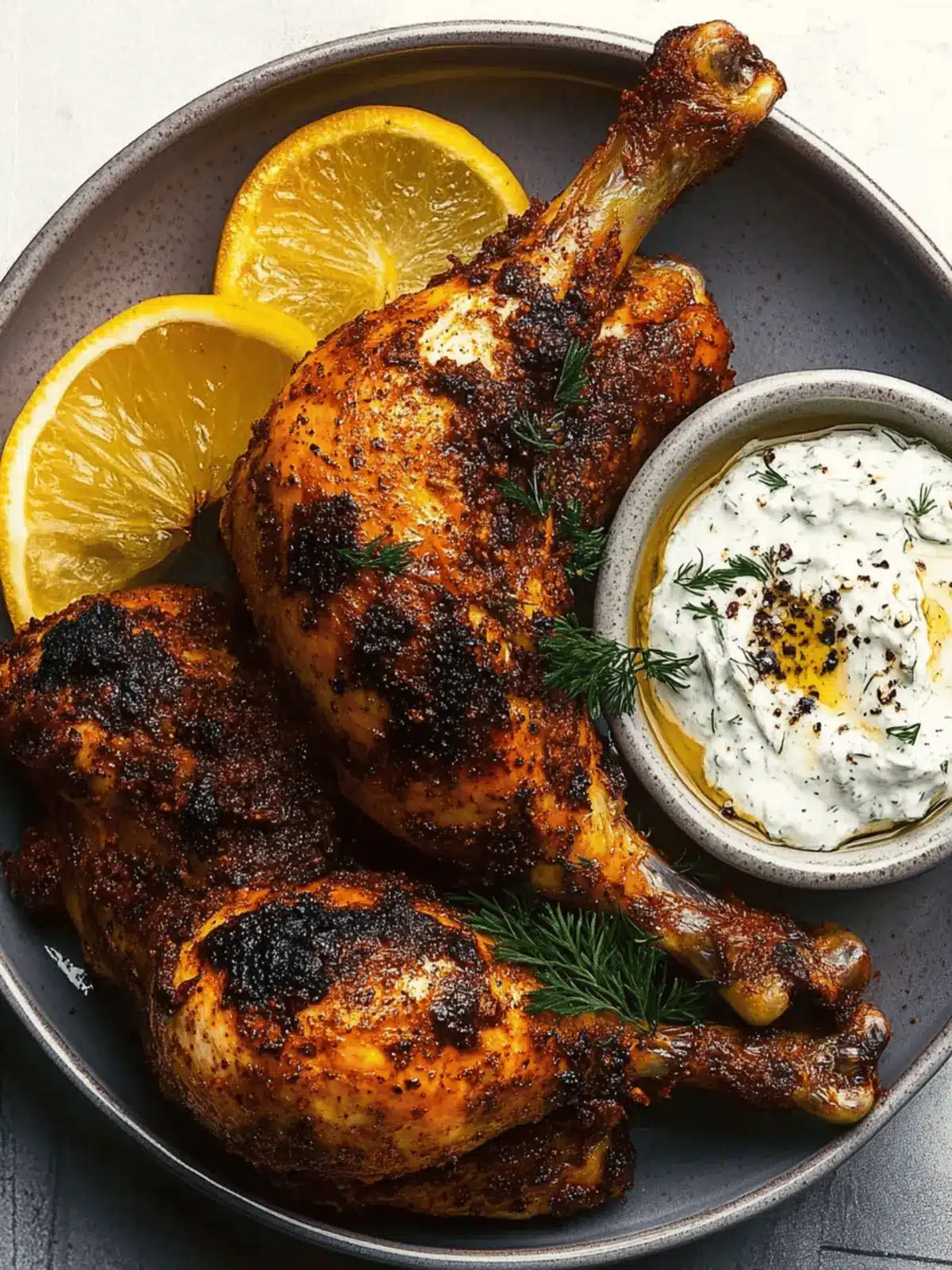 Harissa & Sumac Roasted Chicken with Tzatziki