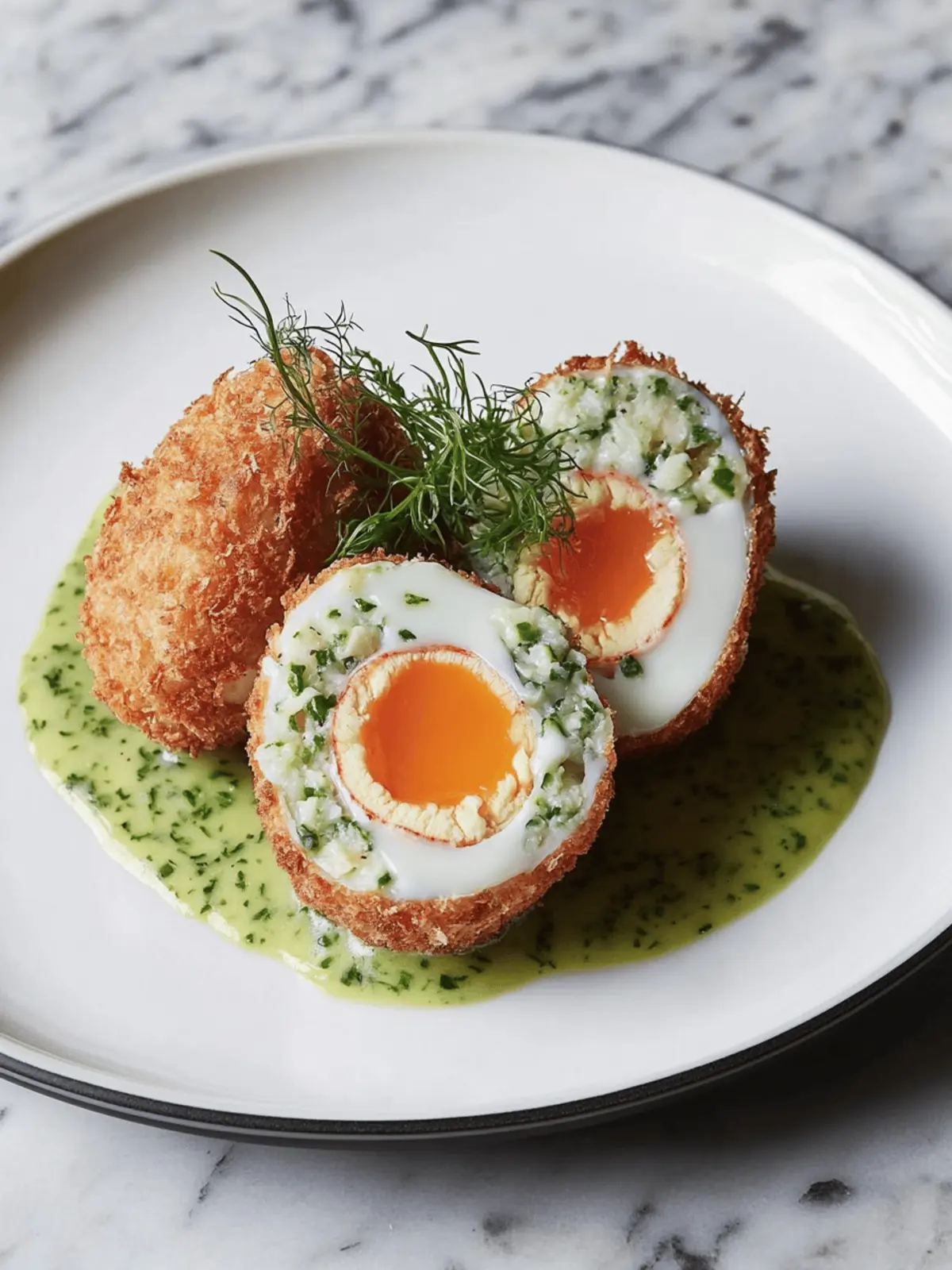 Lobster Scotch Egg with Celeriac Slaw for Gourmet Snacking