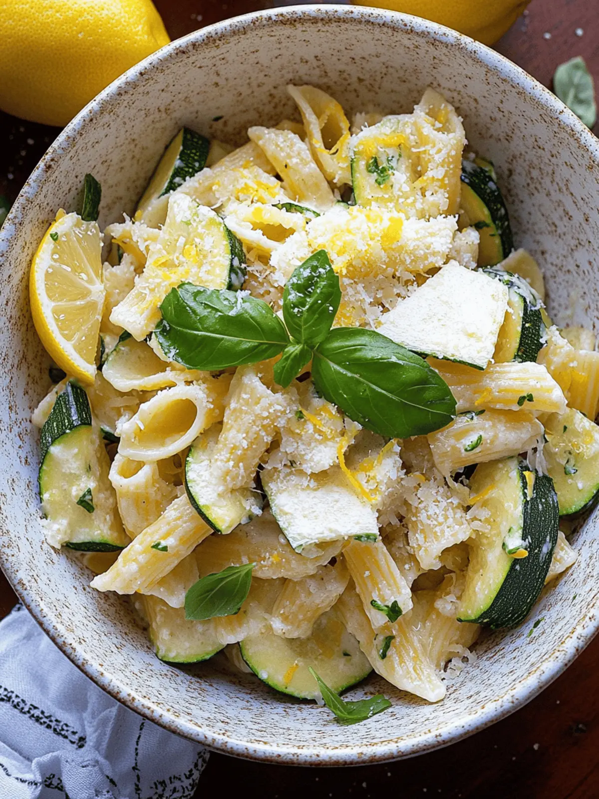 Lemon Ricotta Zucchini Pasta