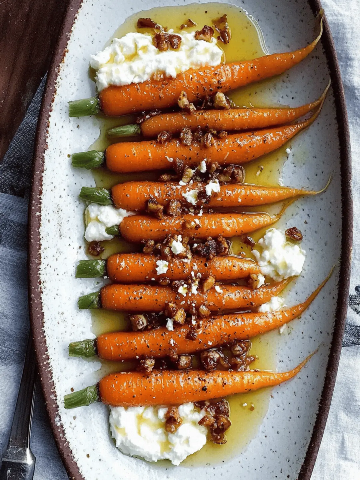 Maple Mustard Carrots With Whipped Goat Cheese - Dash of Mandi