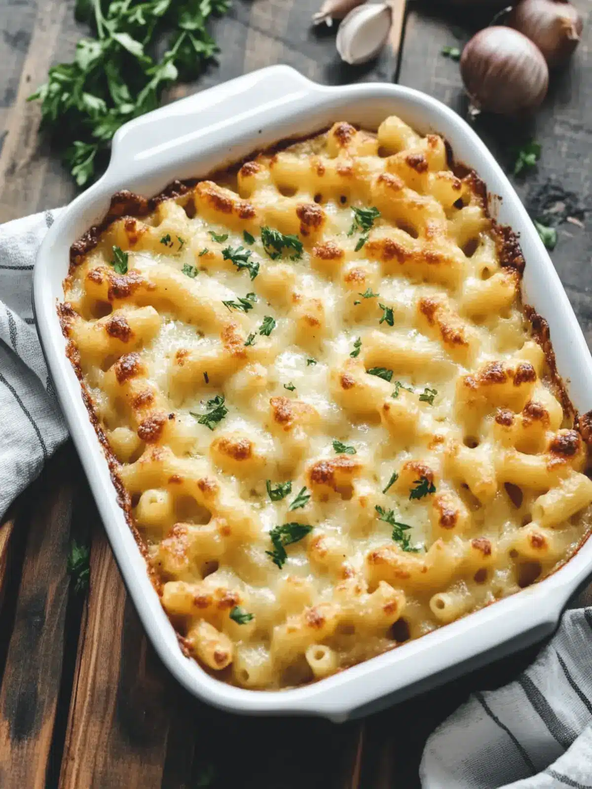 Creamy French Onion Mac and Cheese