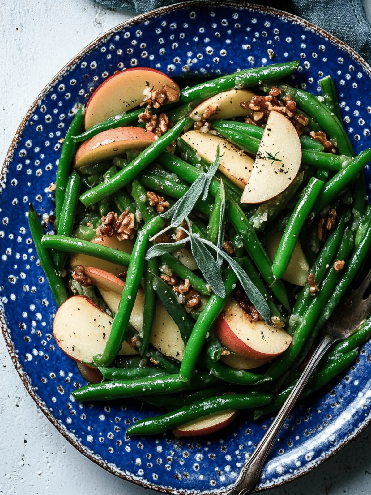 Green Beans with Apples and Sage Butter for Cozy Holiday Vibes 4 Green Beans with Apples and Sage Butter