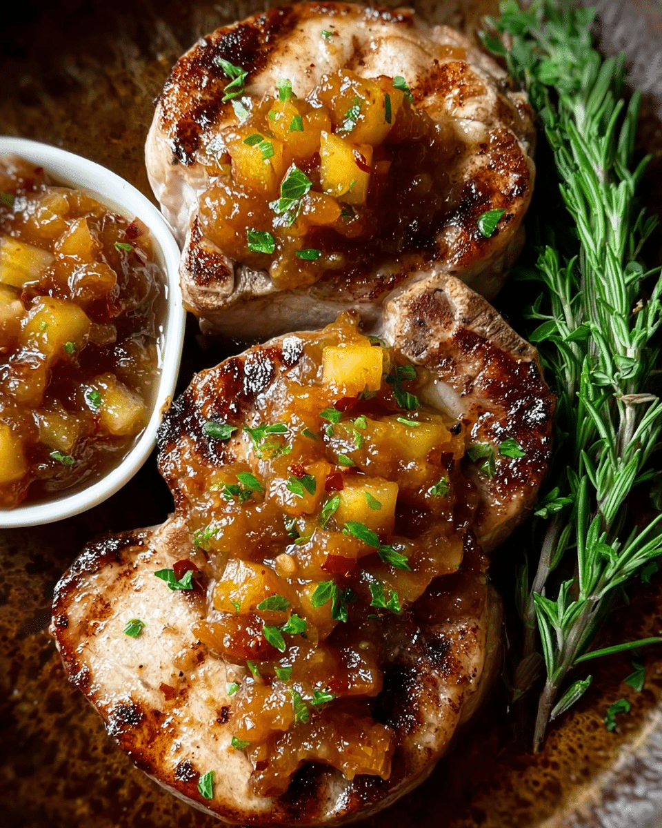 Apple Chutney Pork Chops