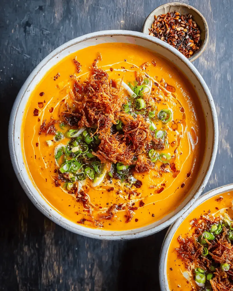 Spicy Miso Carrot Soup