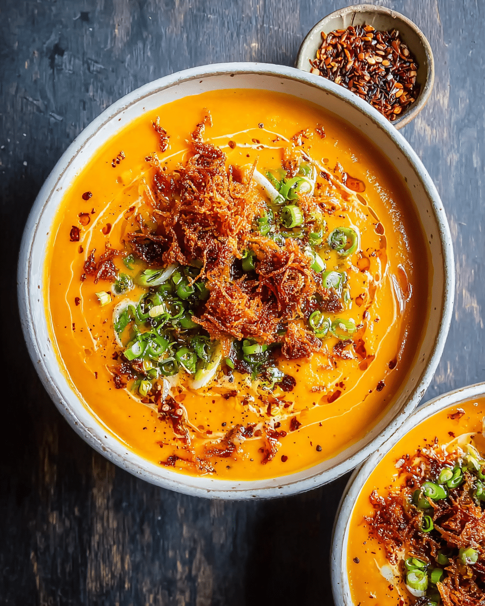 Spicy Miso Carrot Soup