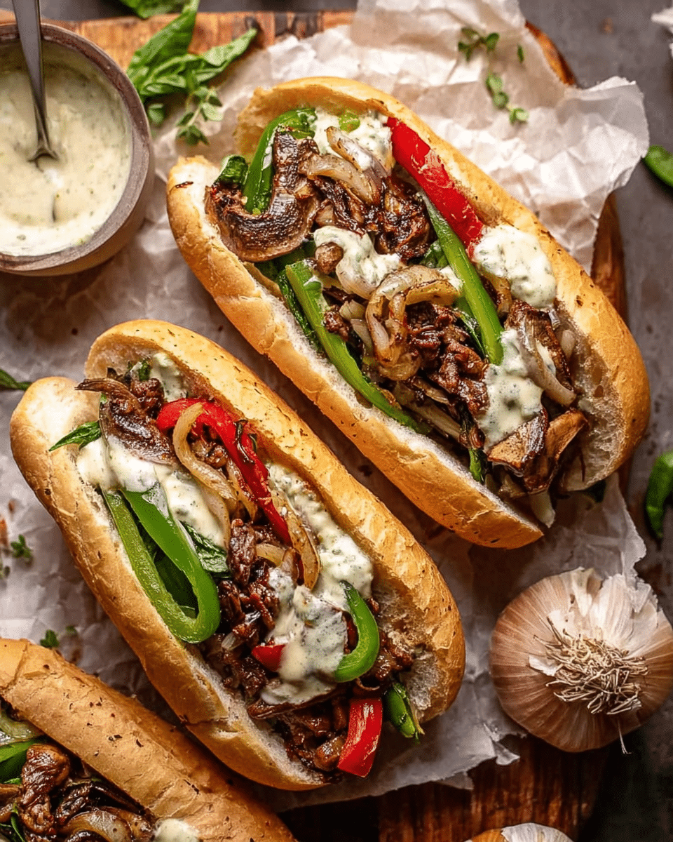 Vegetarian and Vegan Philly Cheesesteaks