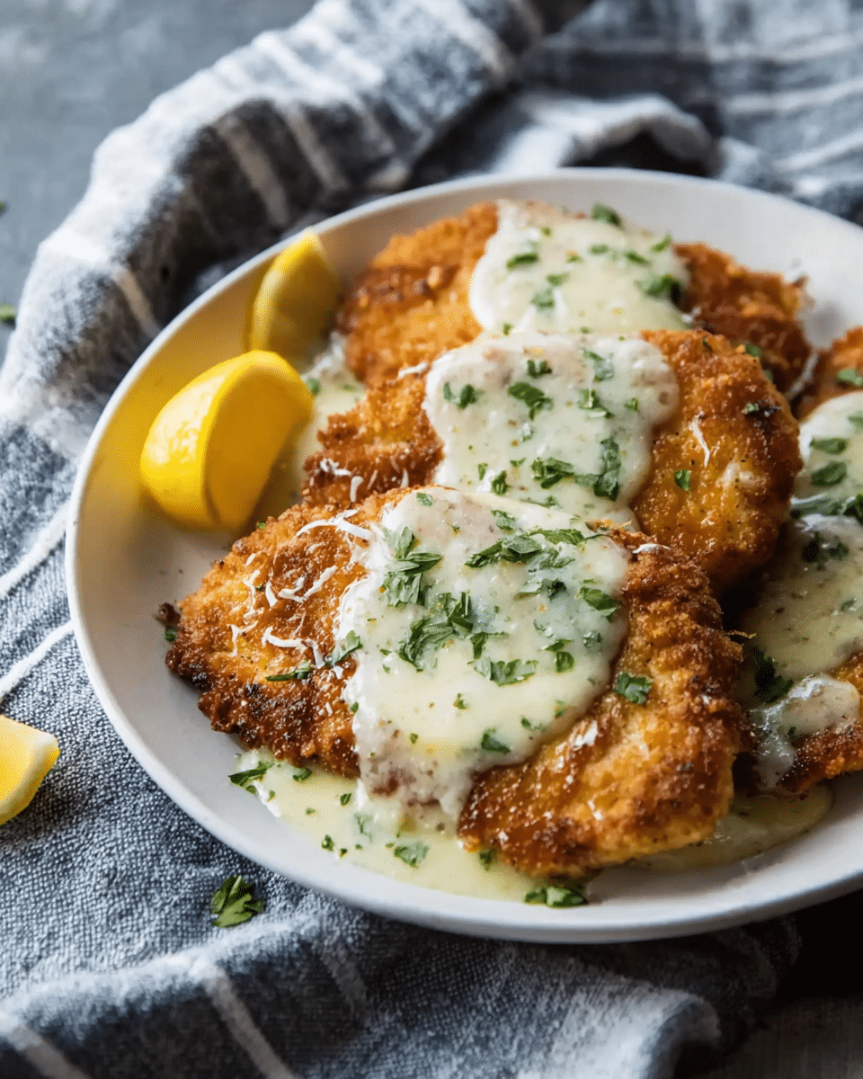 Pork Scaloppine with Lemon Cream Sauce