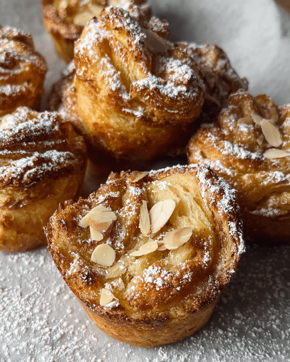 Sourdough Almond Cruffins
