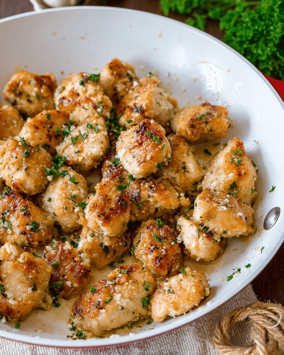 Garlic Parmesan Chicken Bites