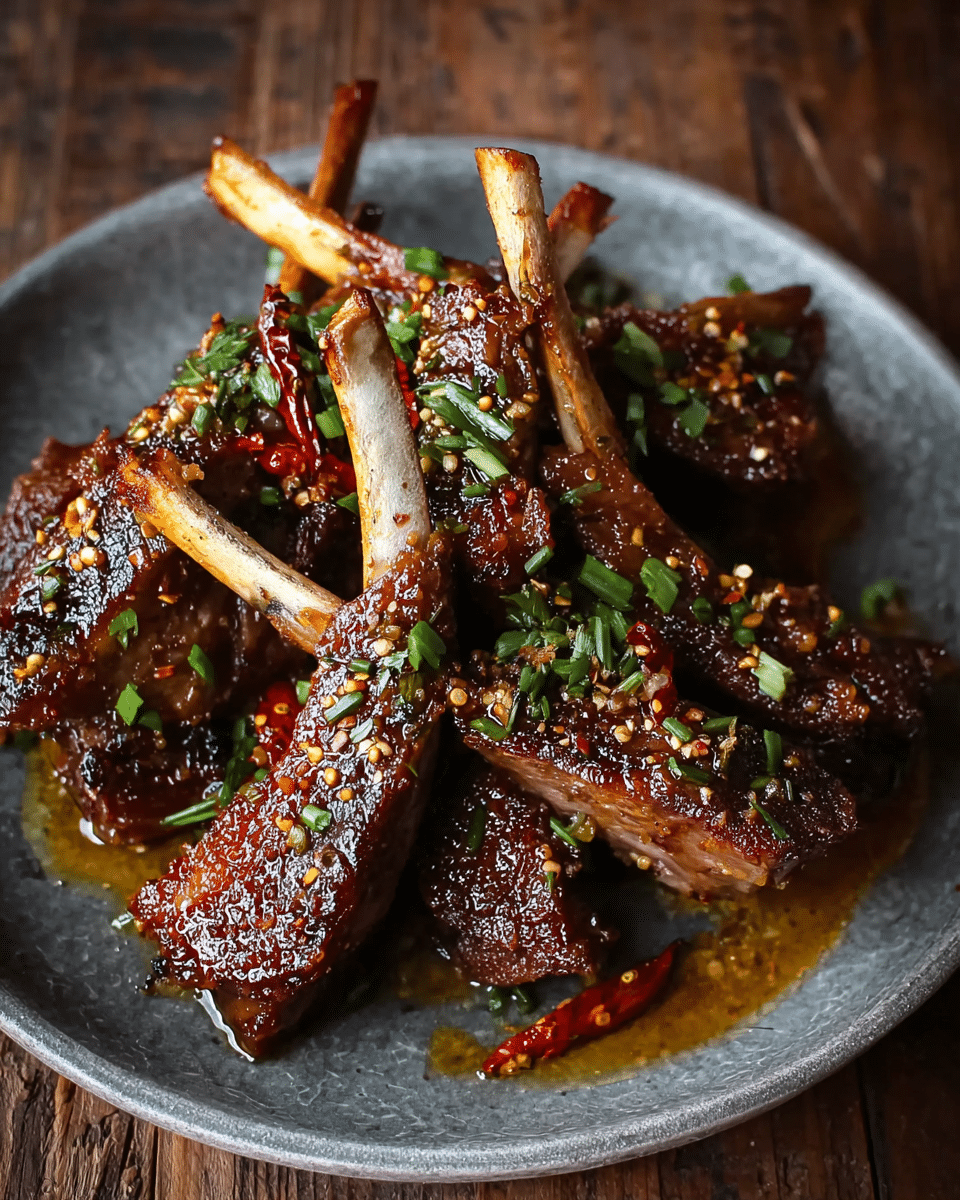 Sichuan Honey Glazed Lamb Ribs