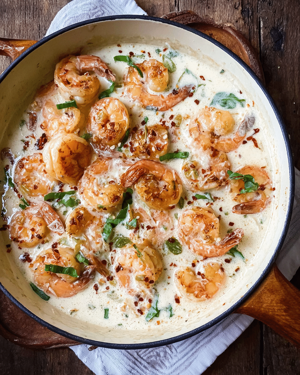Garlic Shrimp in Coconut Milk