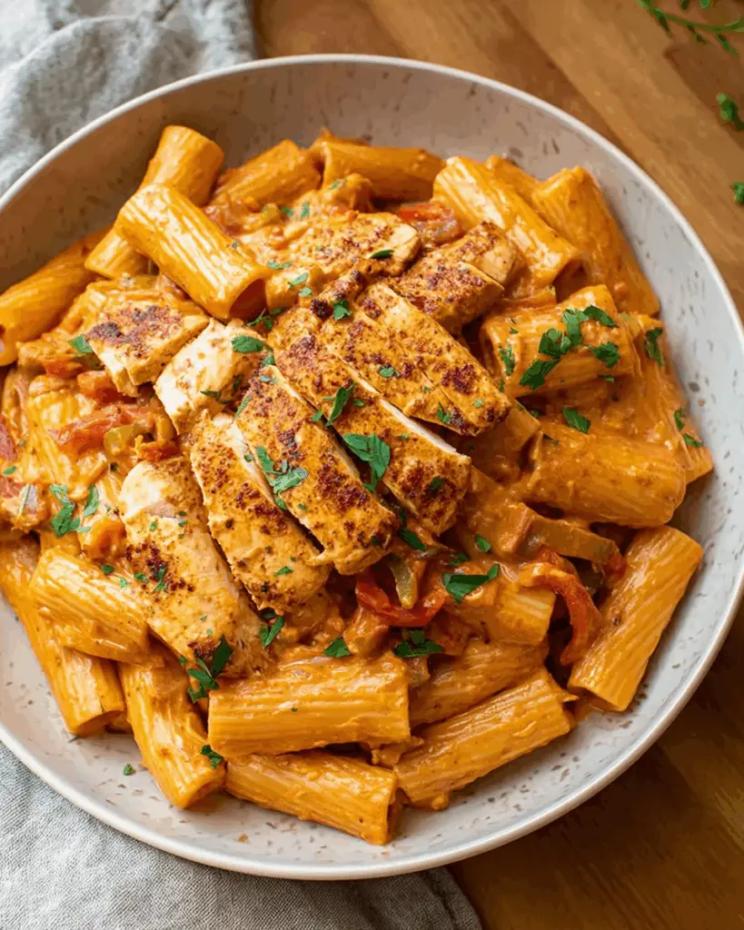 Spicy Creamy Cajun Chicken Pasta
