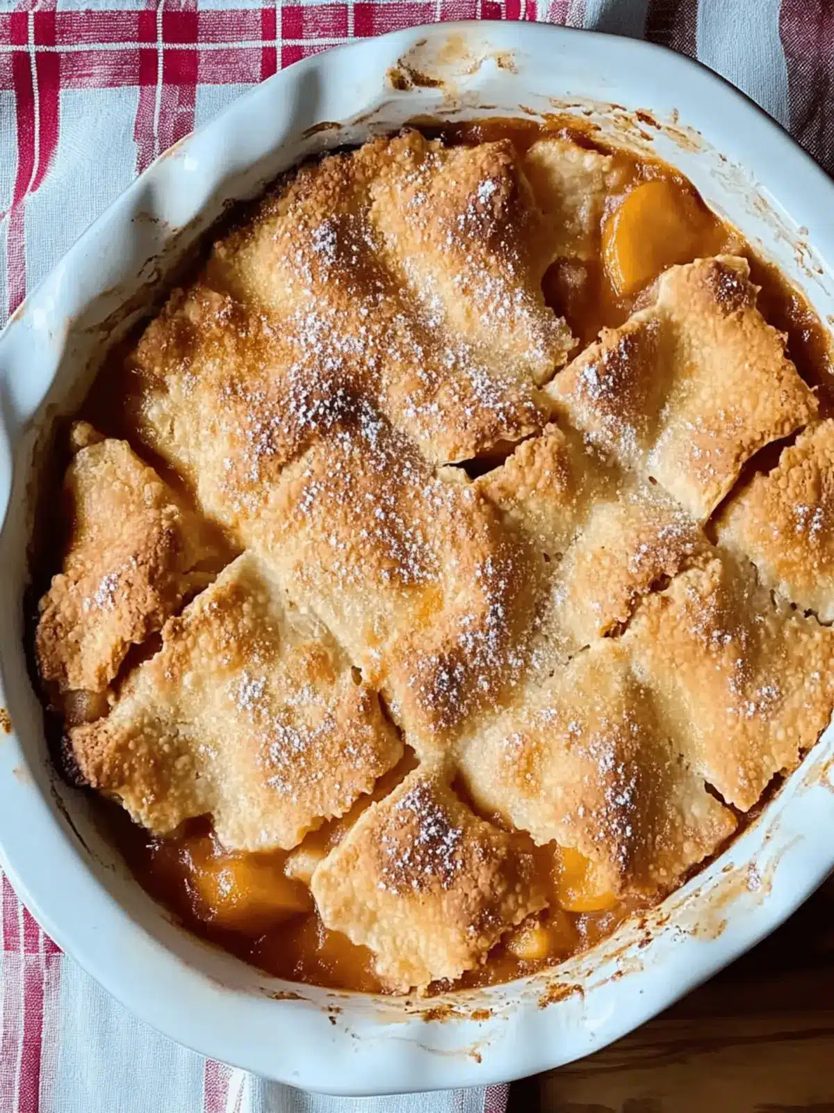 Peach Dumpling Cobbler
