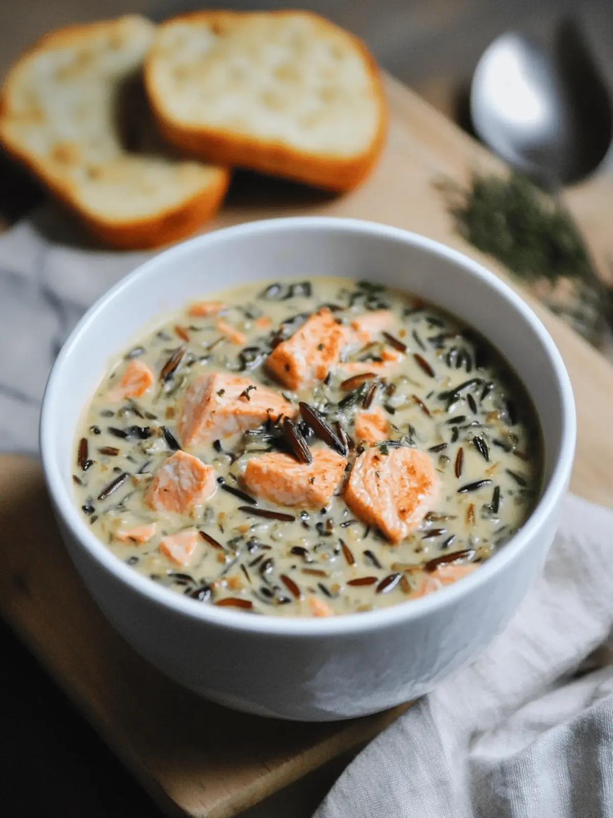Cozy Salmon Wild Rice Soup for Warm Winter Nights 4 Salmon Wild Rice Soup
