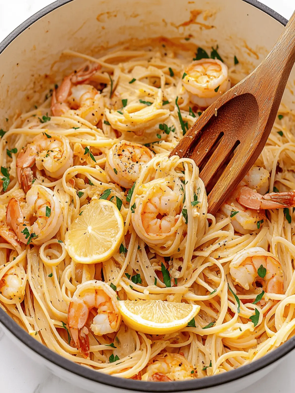 Lemon Shrimp Pasta