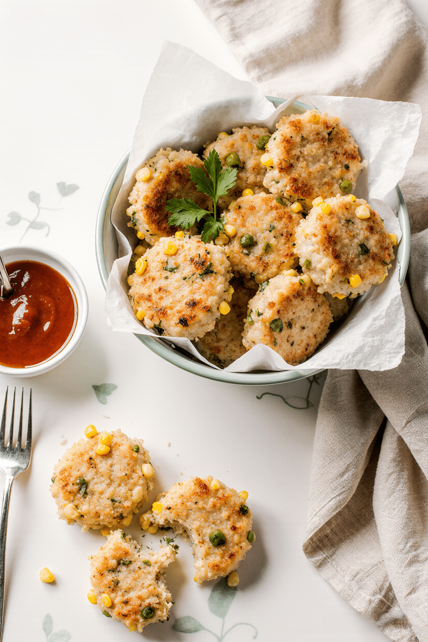 Chicken and Corn Patties
