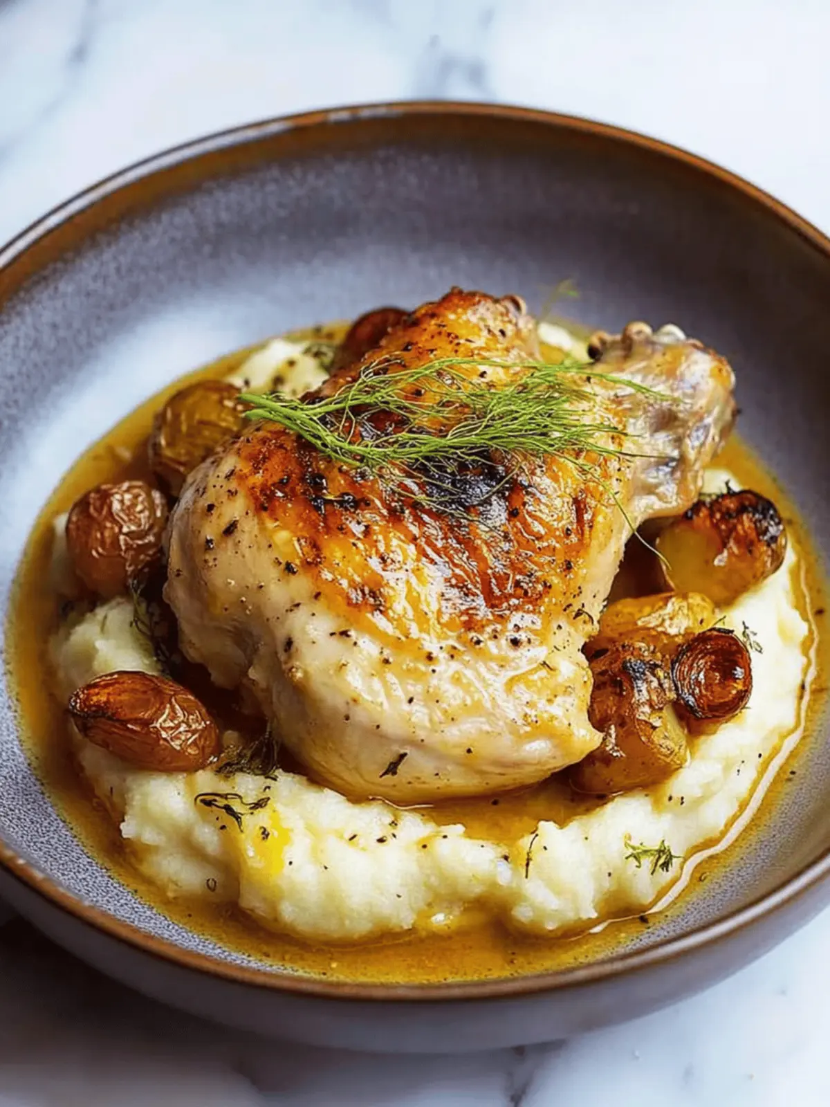 Savory Roast Chicken and Fennel with Creamy Mashed Potatoes 5 Roast Chicken and Fennel with Mashed Potatoes