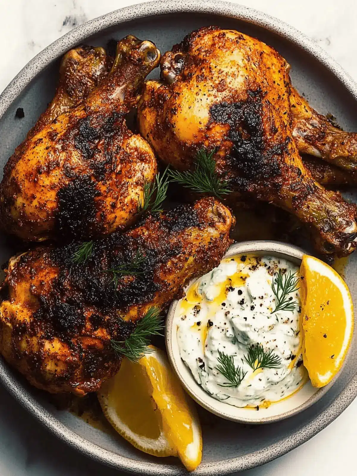 Spice Up Dinner: Harissa & Sumac Roasted Chicken with Tzatziki