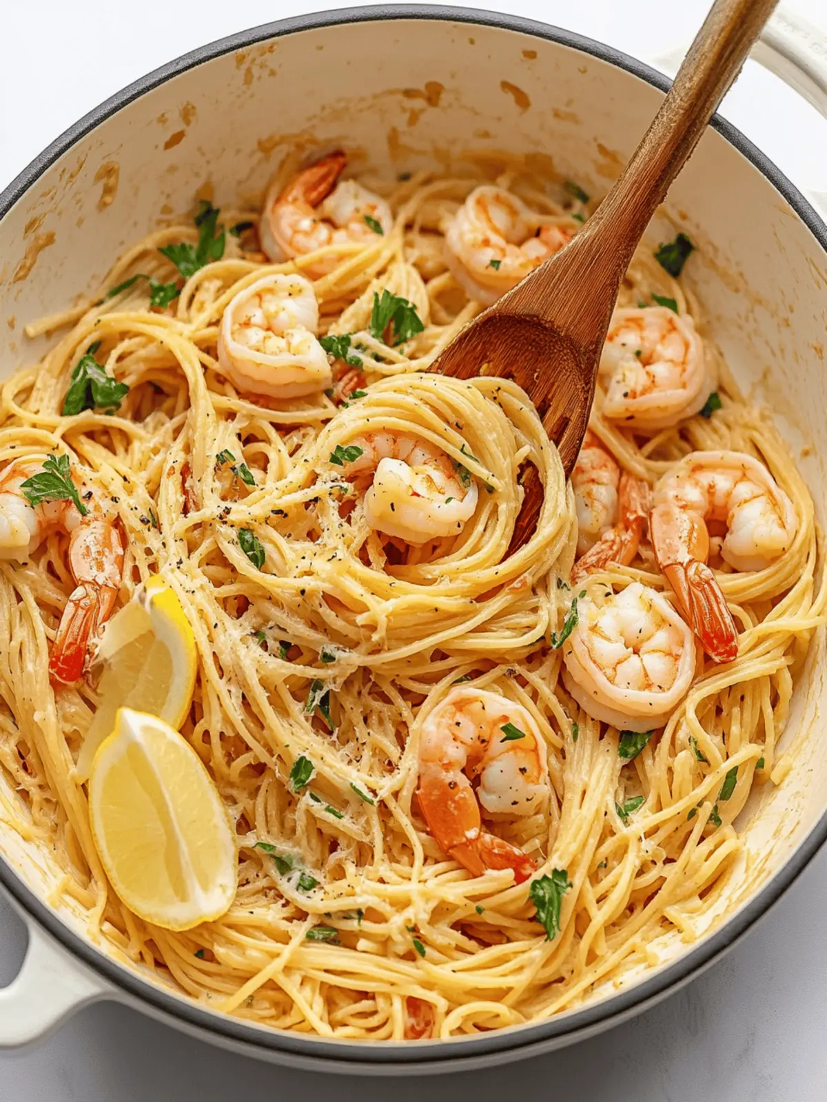 Lemon Shrimp Pasta