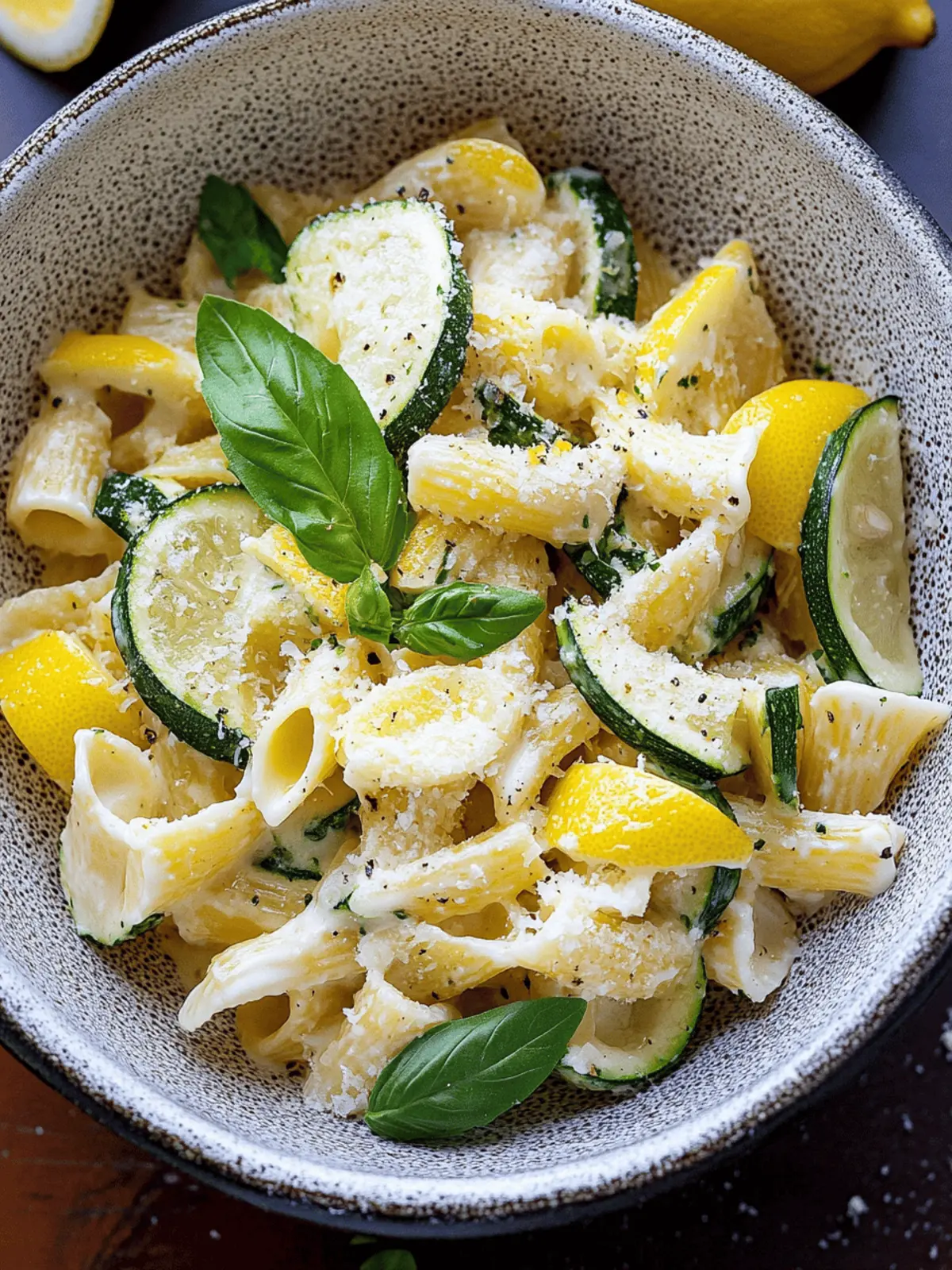 Lemon Ricotta Zucchini Pasta