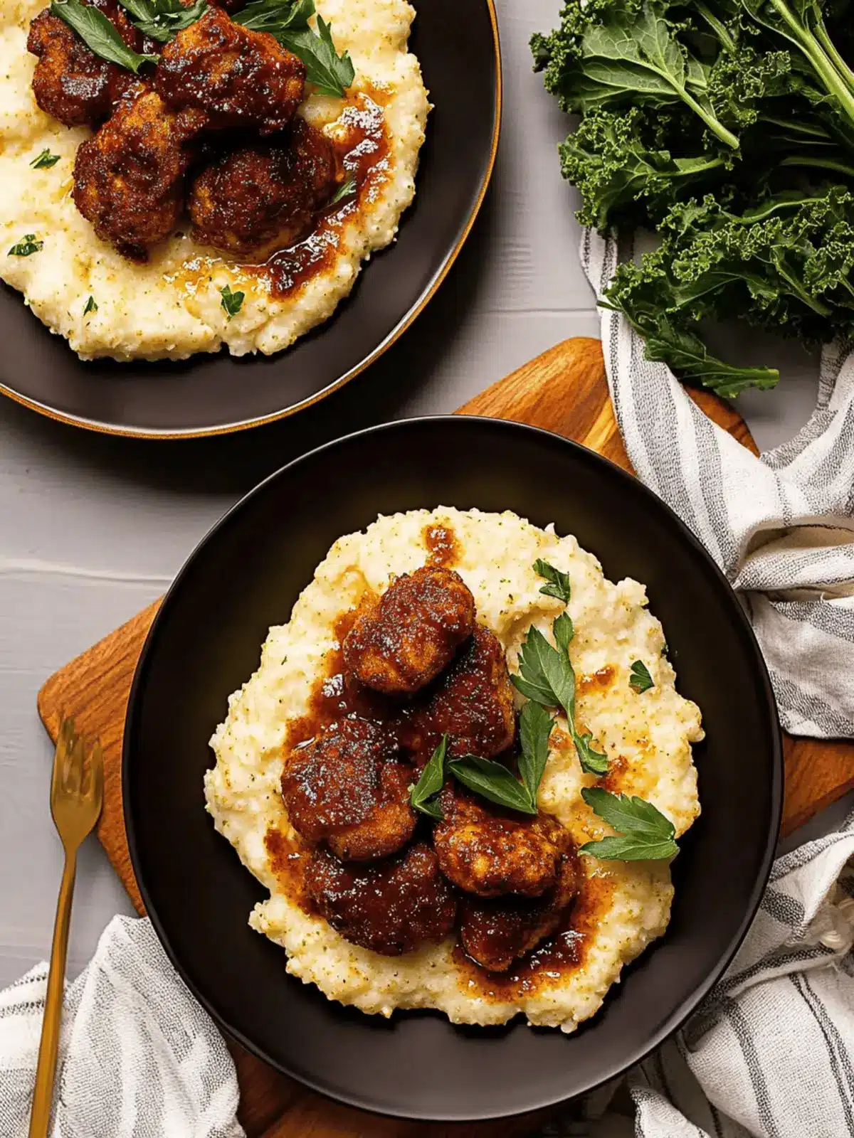 Nashville Hot Cauliflower + Kale Grits: Spice Up Dinner Tonight 3 Nashville Hot Cauliflower + Kale Grits: Spice Up Dinner Tonight