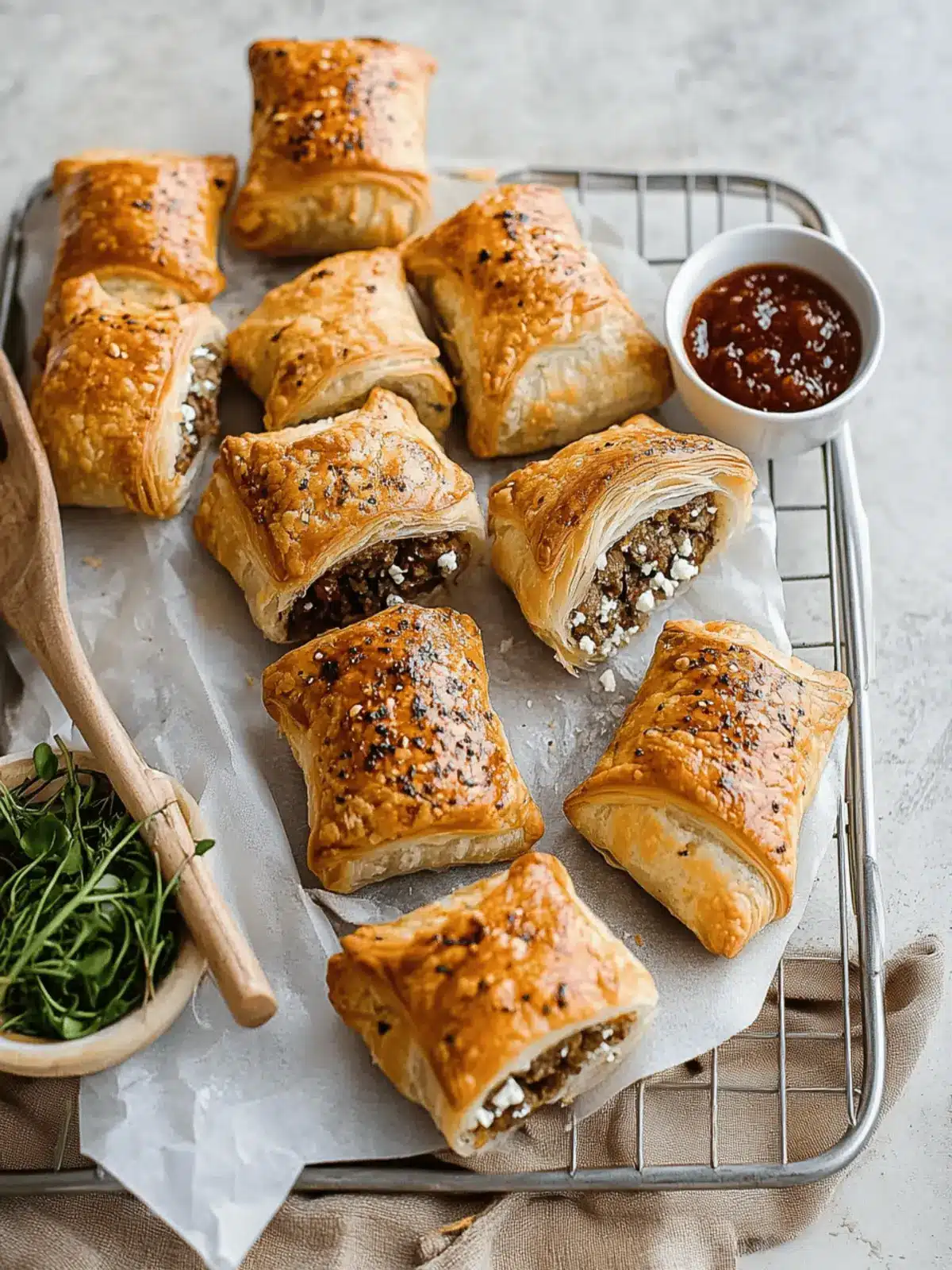 Lamb & Feta Sausage Rolls