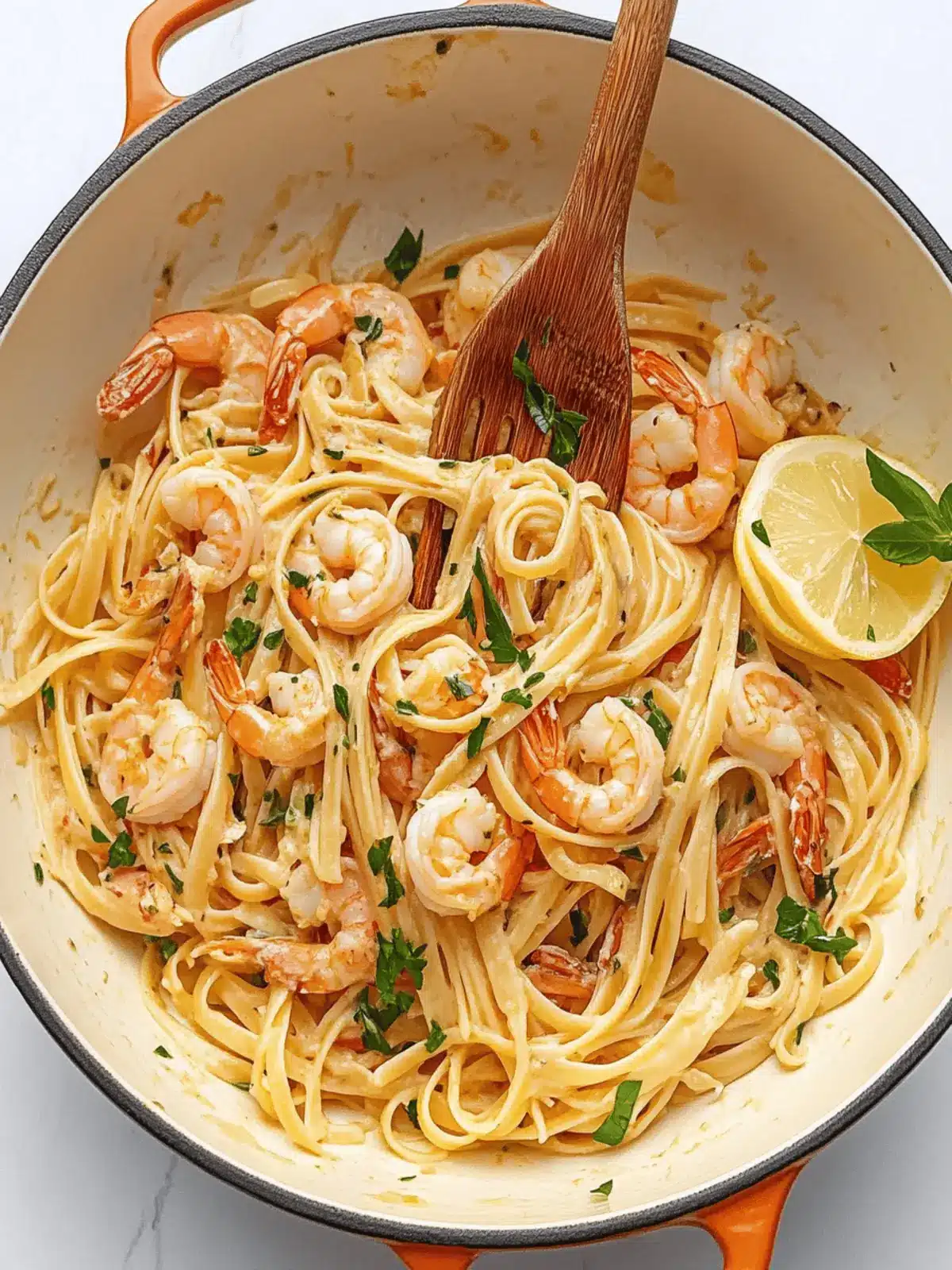 Lemon Shrimp Pasta