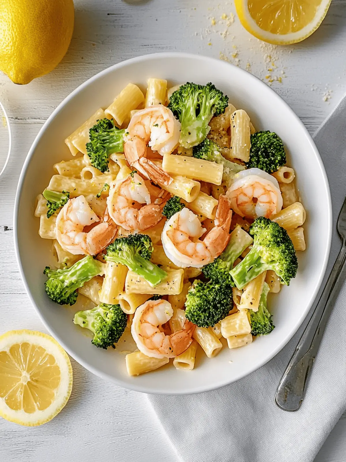 Creamy Lemon and Broccoli Pasta with Shrimp in 30 Minutes 4 Creamy Lemon and Broccoli Pasta with Shrimp