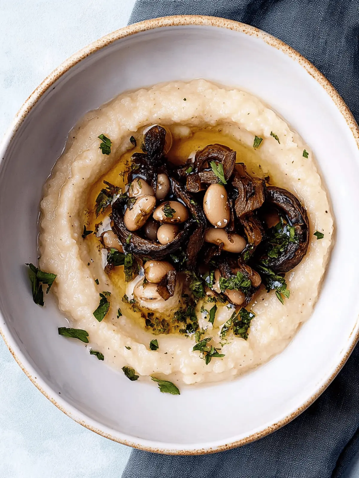 Creamy White Bean Purée with Crispy Leeks Magic 4 White Bean Purée