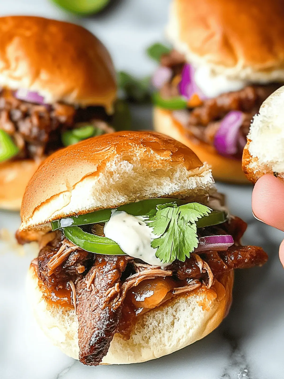 Irresistible Beef Birria Sliders with Cheese and Zesty Toppings