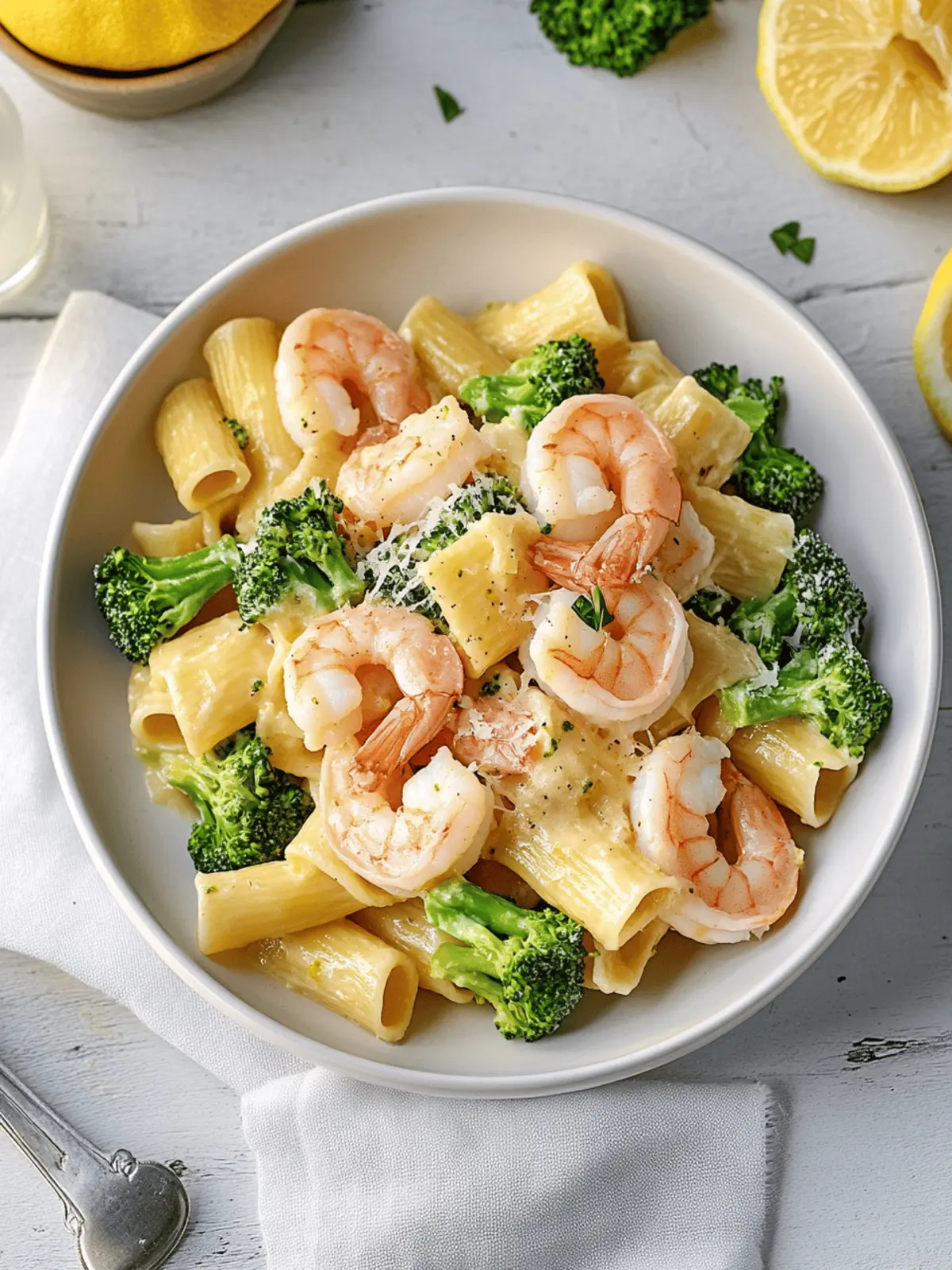 Creamy Lemon and Broccoli Pasta with Shrimp in 30 Minutes 3 Creamy Lemon and Broccoli Pasta with Shrimp