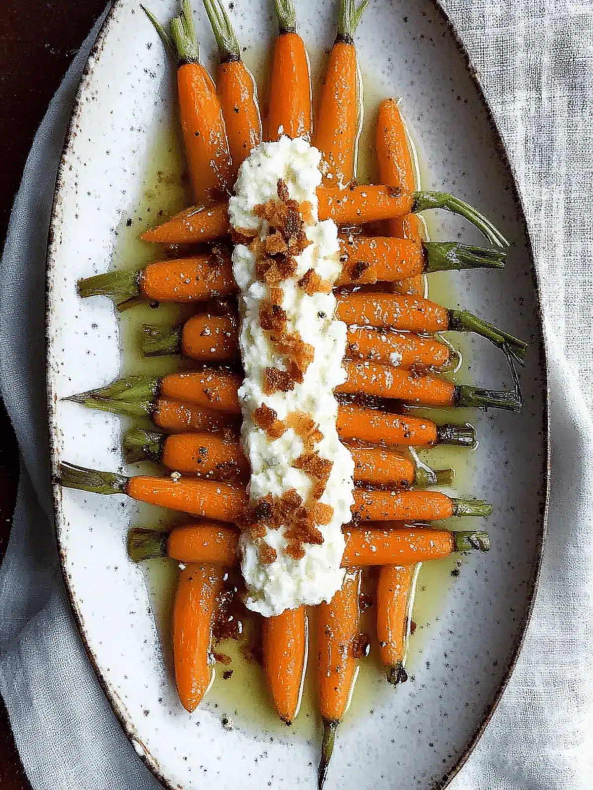 Maple Mustard Carrots With Whipped Goat Cheese - Dash of Mandi