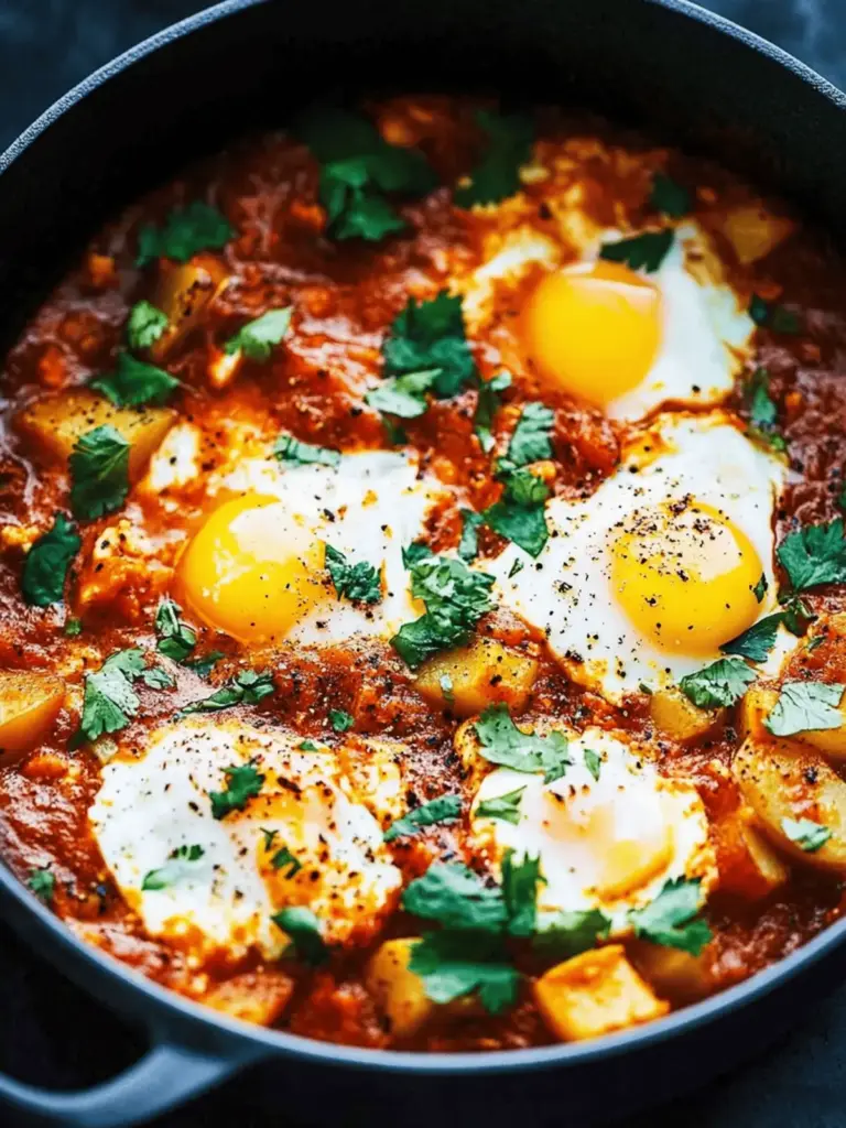 One Pot Spicy Eggs and Potatoes