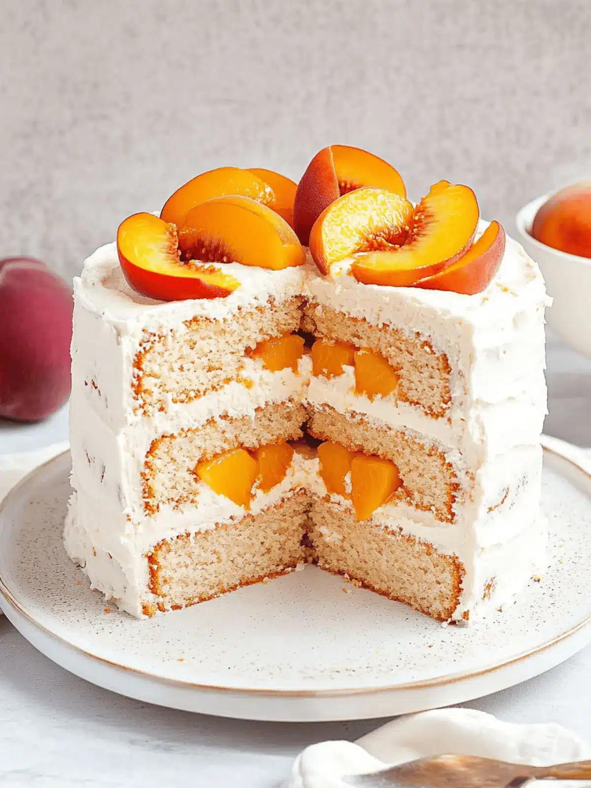 Gluten-Free Peach Cake (Dairy-Free)