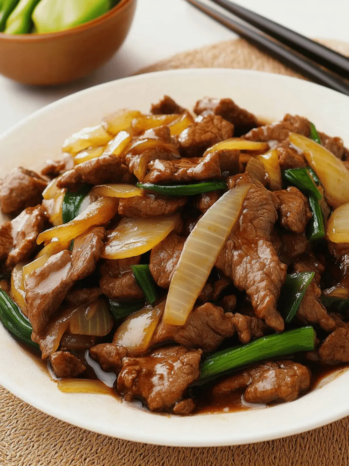 Beef and Onion Stir Fry
