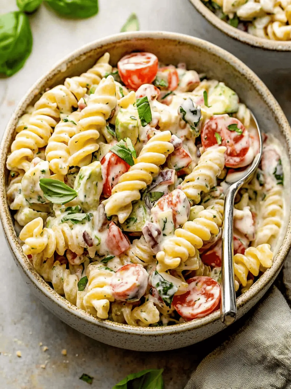 Creamy Italian Pasta Salad